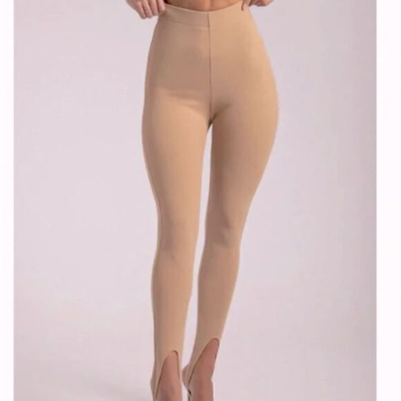 Meshki Everson Split/Stirrup Pants, nude - Picture 1 of 13